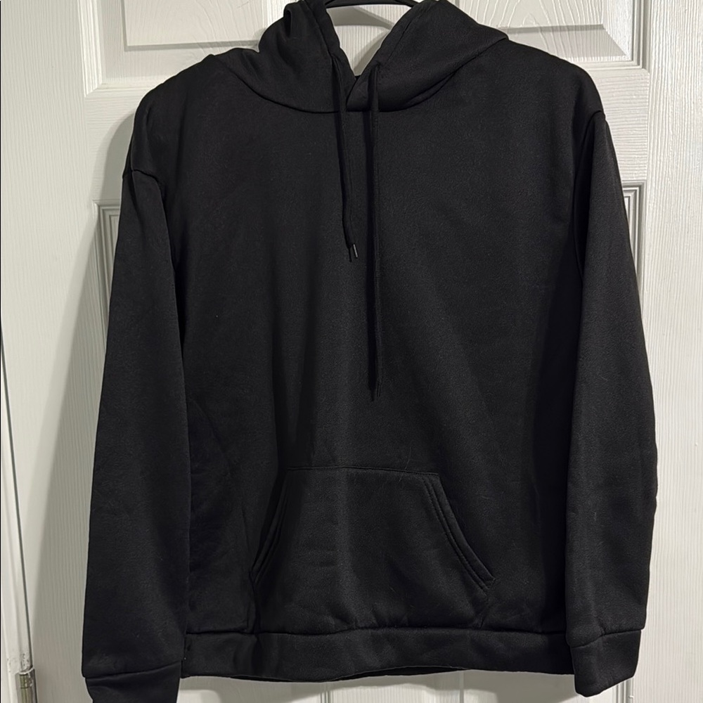 Black Casual Sweatshirt Hoodie
